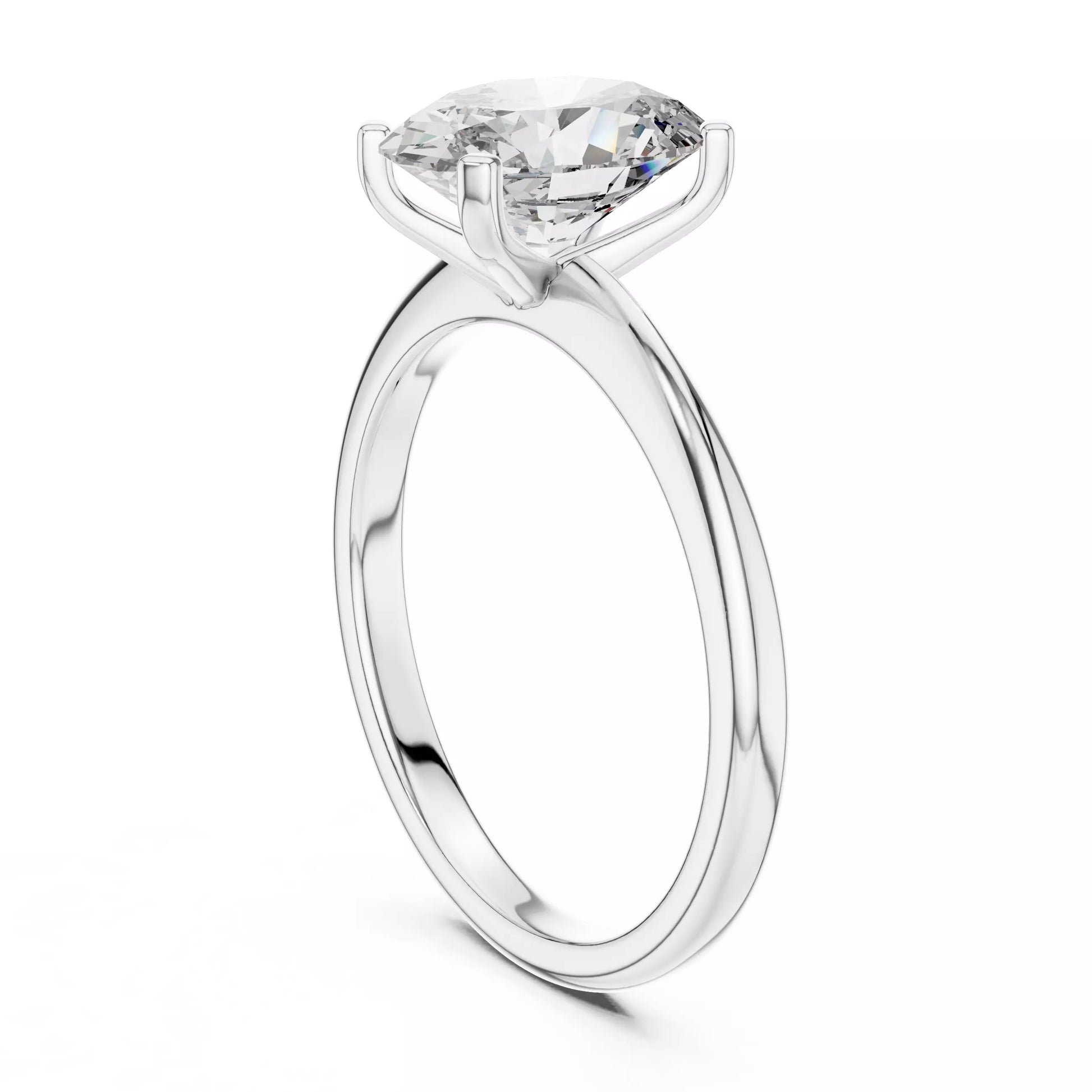 Oval Solitaire Engagement Ring