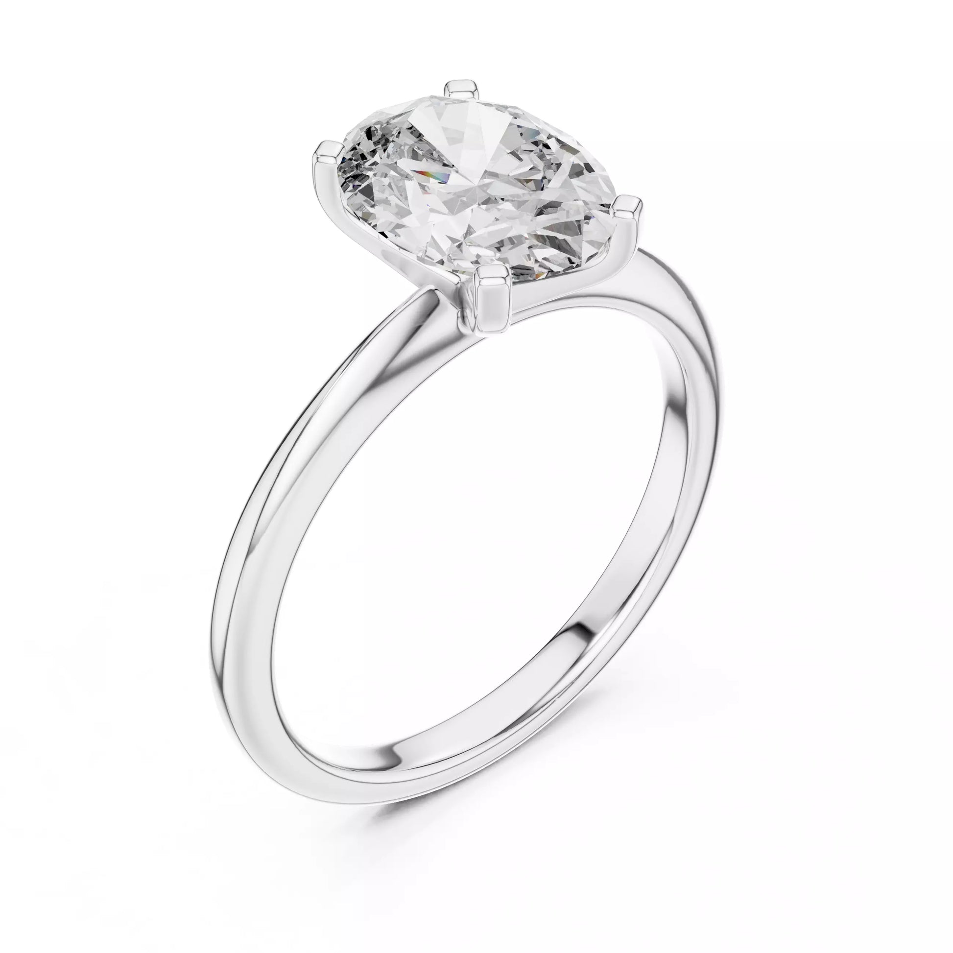 Oval Solitaire Engagement Ring