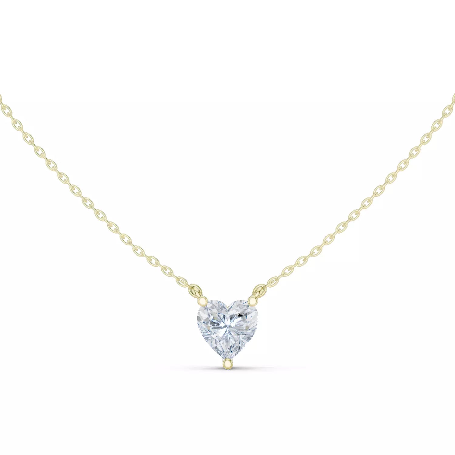 Heart Cut Diamond Pendant Necklace