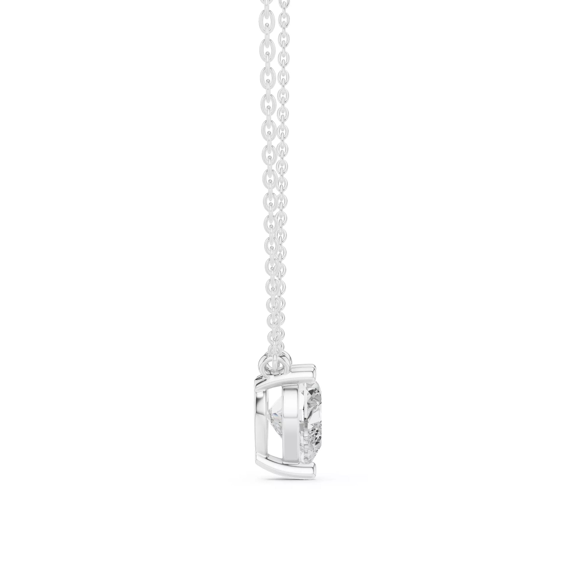 Heart Cut Diamond Pendant Necklace