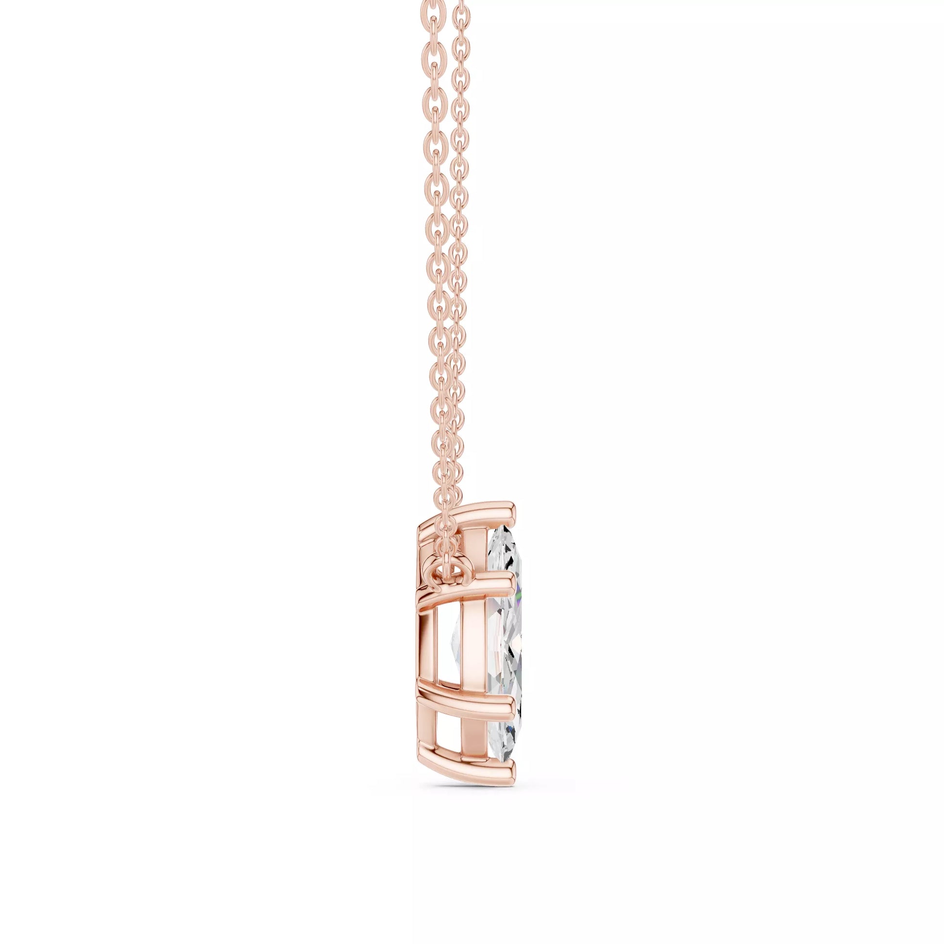 Marquise Cut Diamond Pendant Necklace