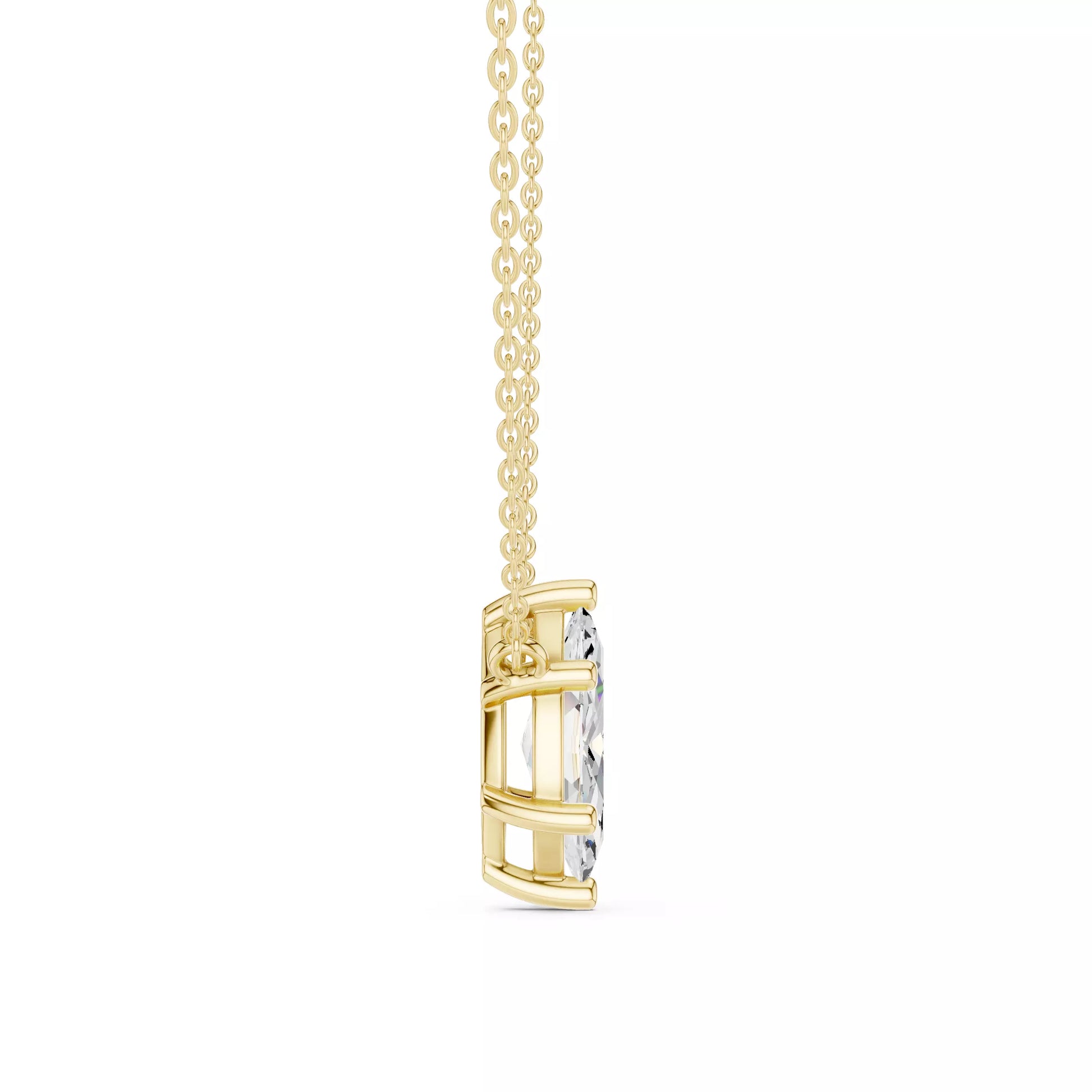 Marquise Cut Diamond Pendant Necklace