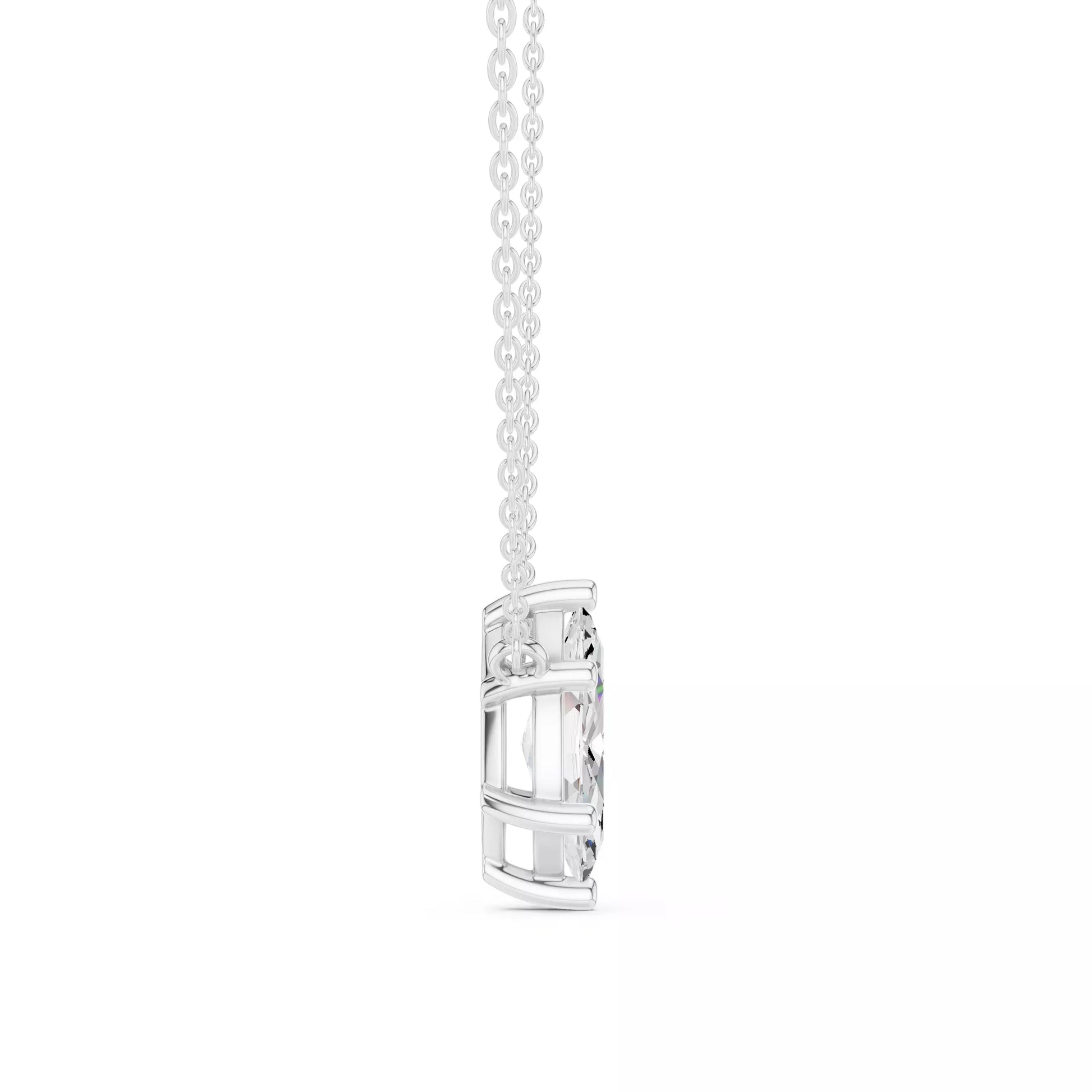 Marquise Cut Diamond Pendant Necklace