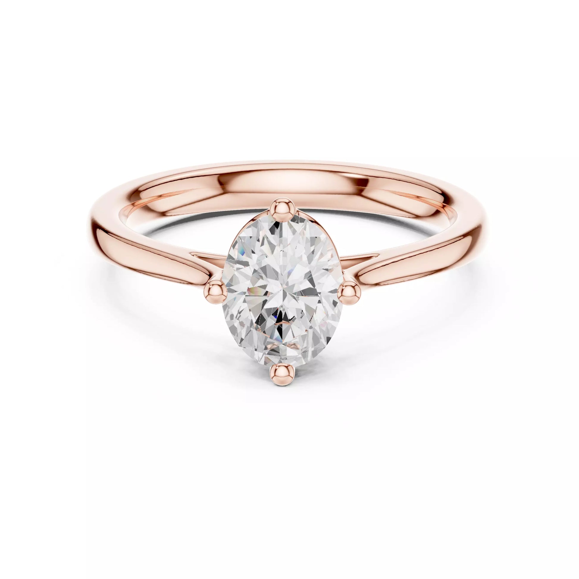 Solitaire Oval Cut Engagement Ring