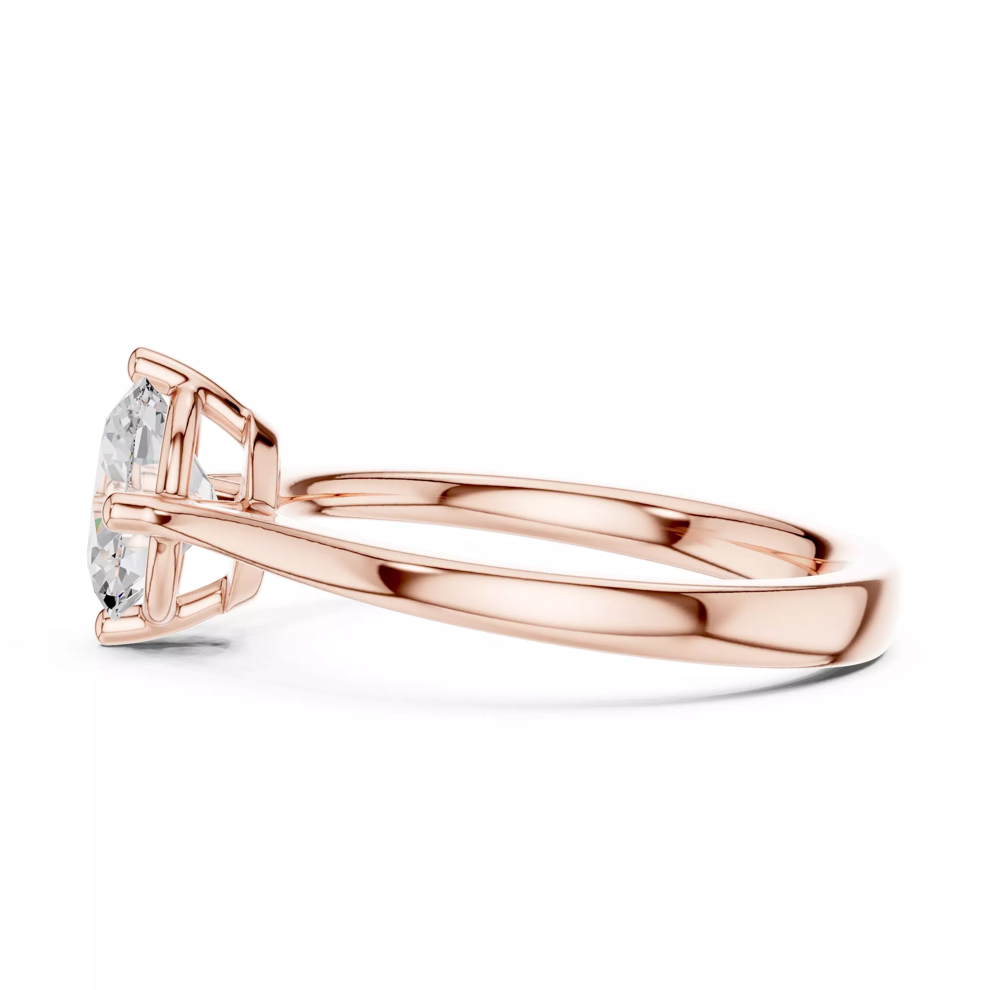 Solitaire Oval Cut Engagement Ring