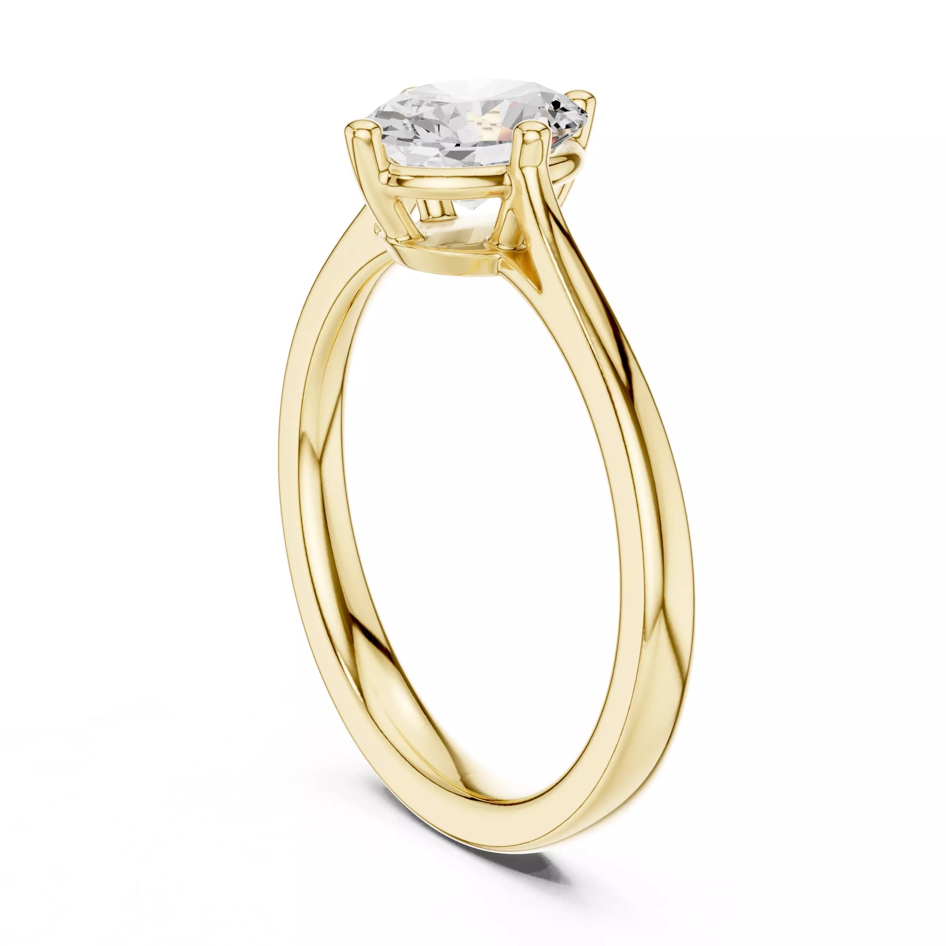 Solitaire Oval Cut Engagement Ring