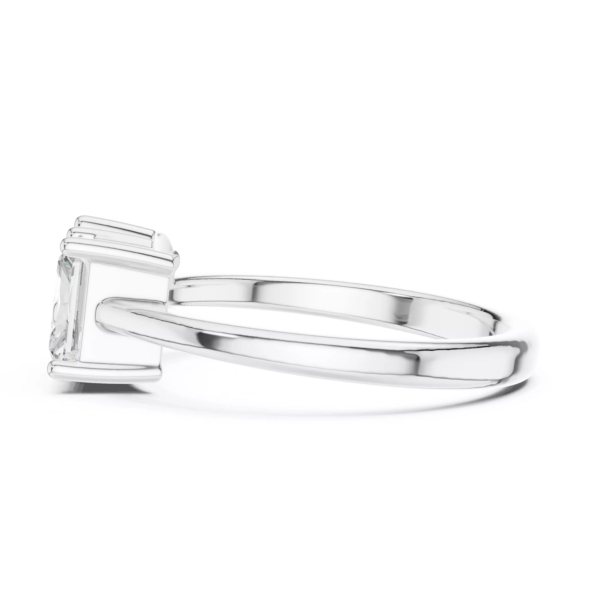 Toi et Moi Pear & Radiant Diamond Engagement Ring