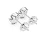 Cushion Bezel Stud Earrings