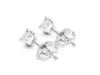 Solitaire Princess Cut Diamond Stud Earrings