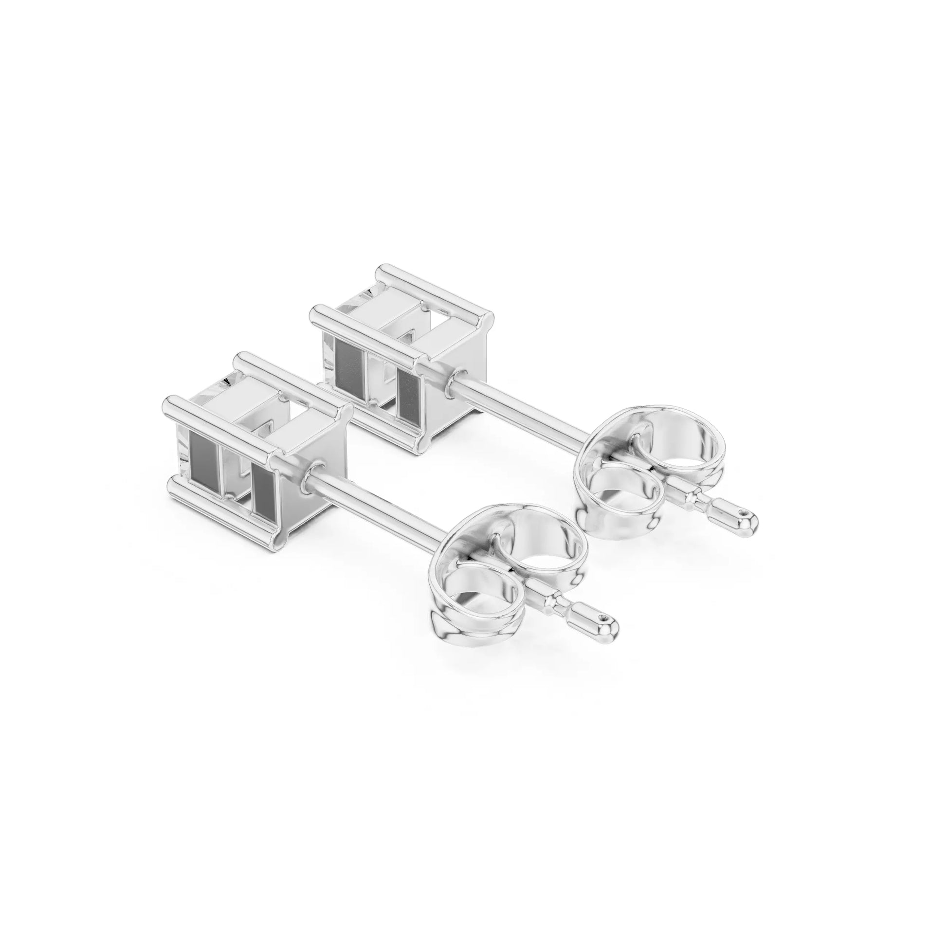 Princess Cut Diamond Stud Earrings