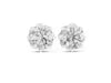 Eight-Prong Round Diamond Stud Earrings