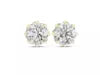 Eight-Prong Round Diamond Stud Earrings