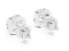 Round Diamond Swirl Flower Stud Earrings
